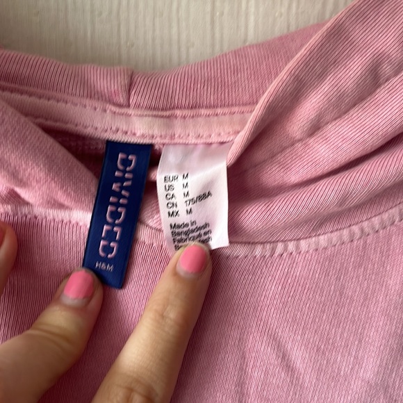 H&M pink oversized hoodie - Picture 6 of 9